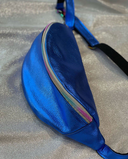 Cobalt Blue Metallic bum bag