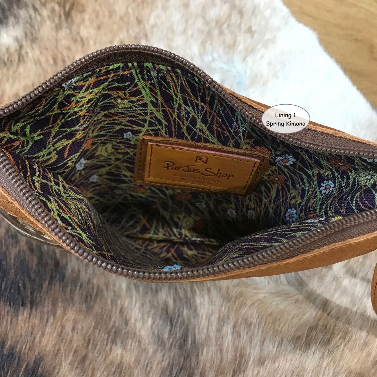 Tooled Leather Wristlet, Australian western floral embossed clutch