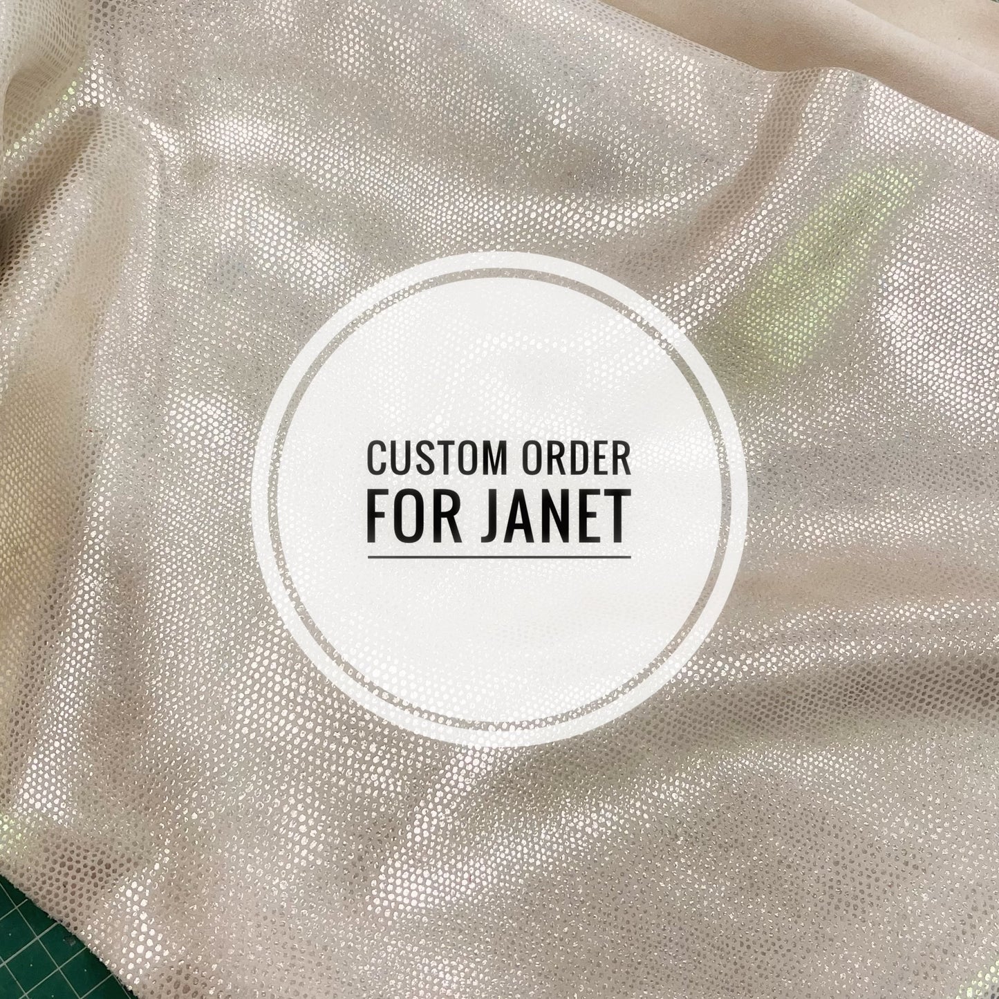 Custom order for Janet. Pearl platinum leather bag
