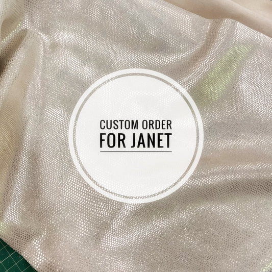 Custom order for Janet. Pearl platinum leather bag