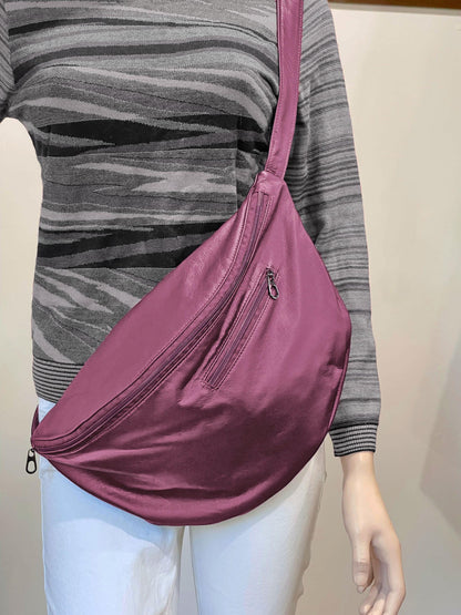 Large Pink Sling Crossbody bag, travel bag, backpack, cycling bag