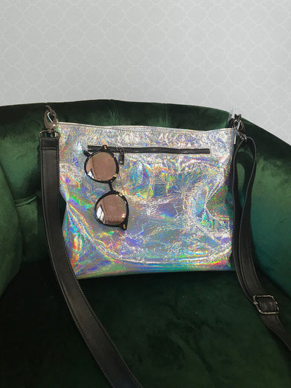 Holographic Silver crossbody bag