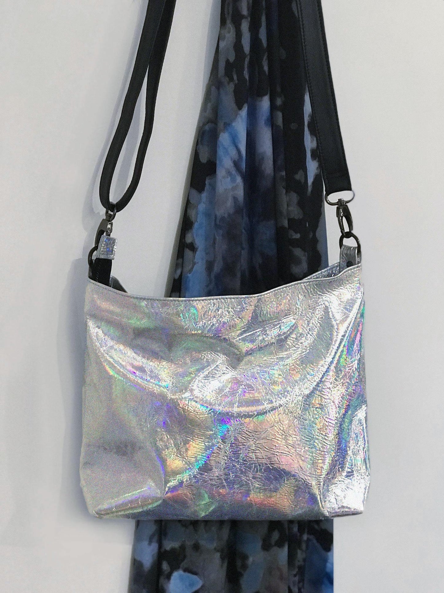 Holographic Silver crossbody bag
